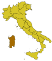 Position of Sardinia