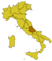 Posizione dell'Abruzzo